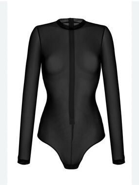 Undress Code Stay Simple Bodysuit Black